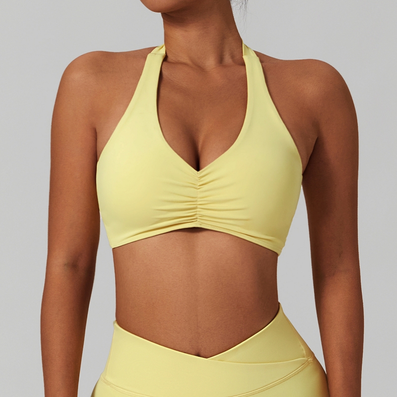 SKL-BWX6508-1 STRETCH HALTER YOGA BRA