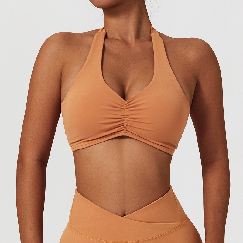 SKL-BWX6508-1 STRETCH HALTER YOGA BRA