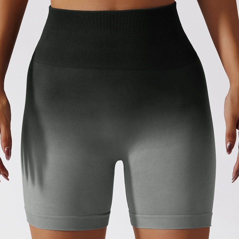 SKL-BDK6406 GRADIENT SEAMLESS YOGA SHORTS