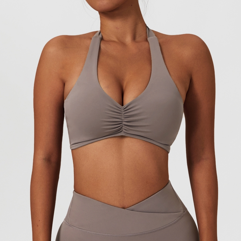 SKL-BWX6508-1 STRETCH HALTER YOGA BRA