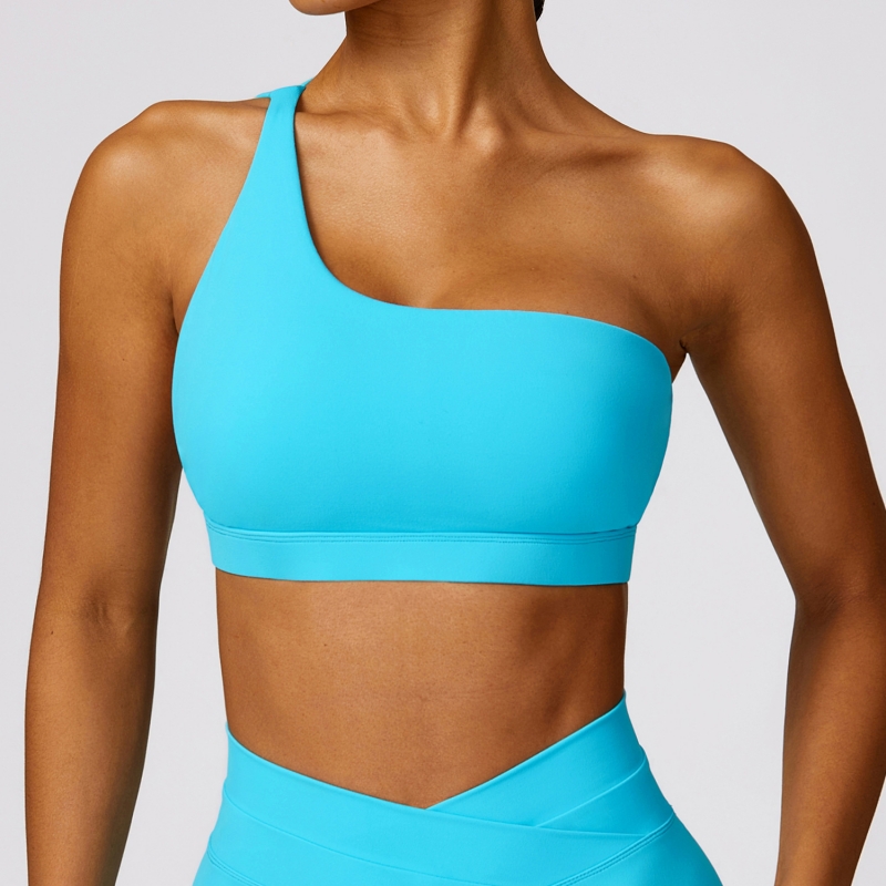 SKL-CWX8578 ONE SHOULDER YOGA BRA