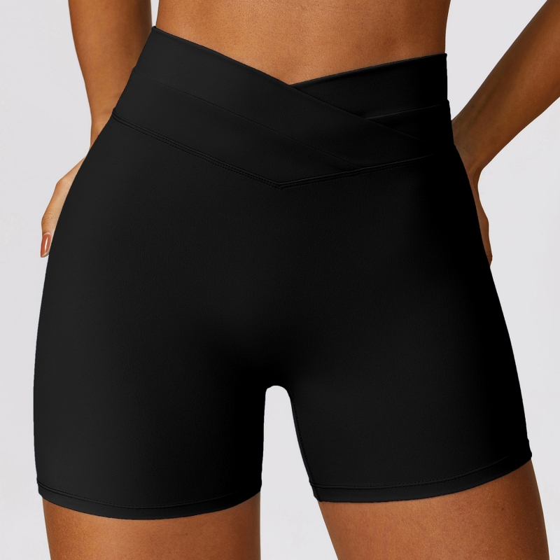 SKL-CDK8578-1 CROSS WAIST YOGA SHORTS