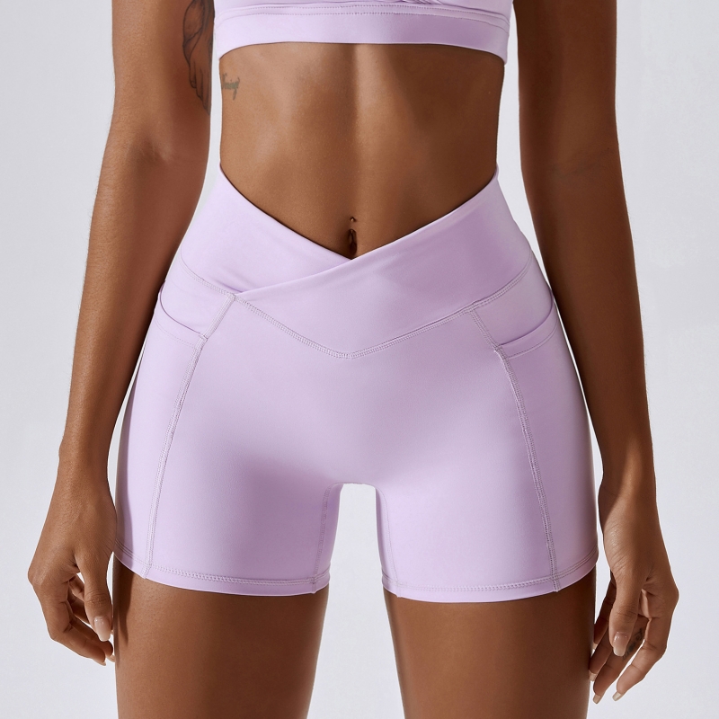 SKL-BDK8001 SCRUNCH V CUT YOGA SHORTS