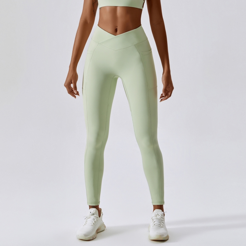 SKL-BCK8001-2 SCRUNCH V CUT YOGA PANTS