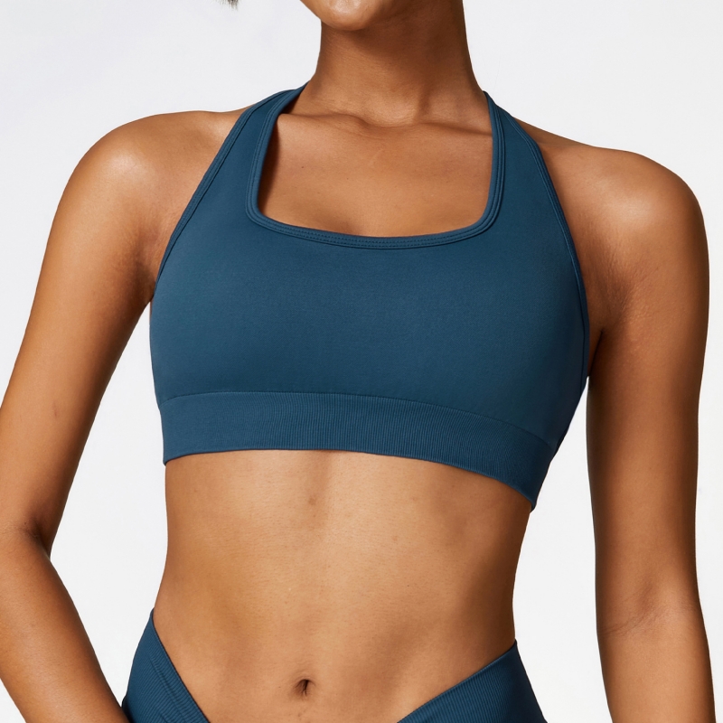 SKL-CWX7318-2 CROSS BACK SEAMLESS YOGA BRA