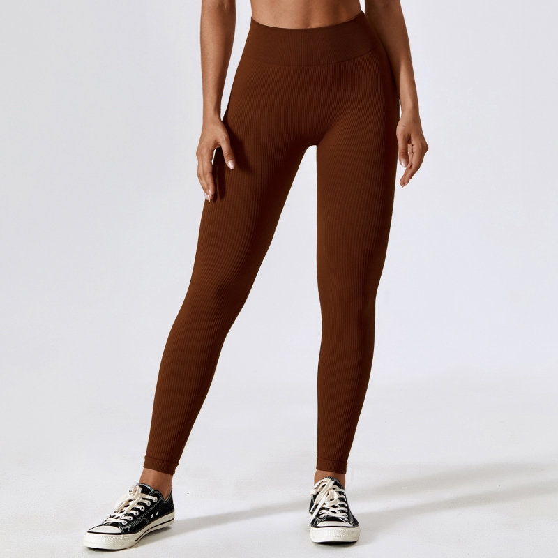 SKL-CCK7345 SEAMLESS RIBBED YOGA PANTS