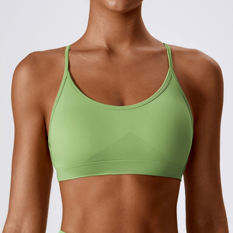 SKL-CWX7137 CROSS BACK SEAMLESS YOGA BRA