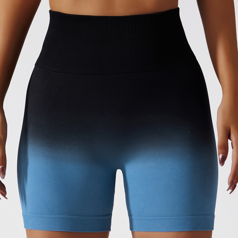 SKL-BDK6406 GRADIENT SEAMLESS YOGA SHORTS