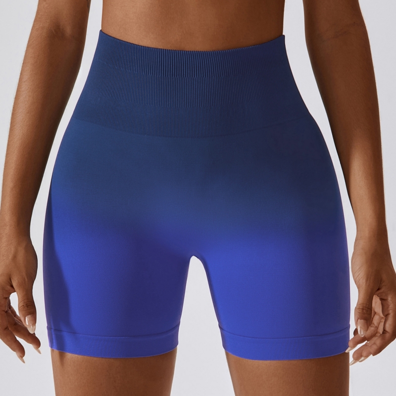 SKL-BDK6406 GRADIENT SEAMLESS YOGA SHORTS