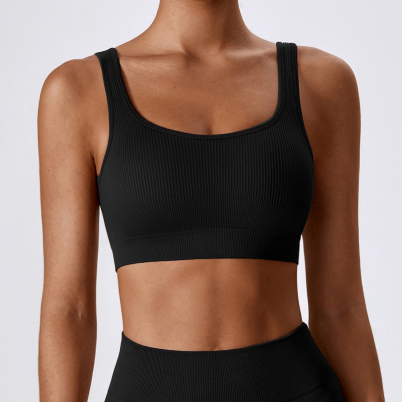 SKL-CWX7345 SEAMLESS RIBBED YOGA BRA