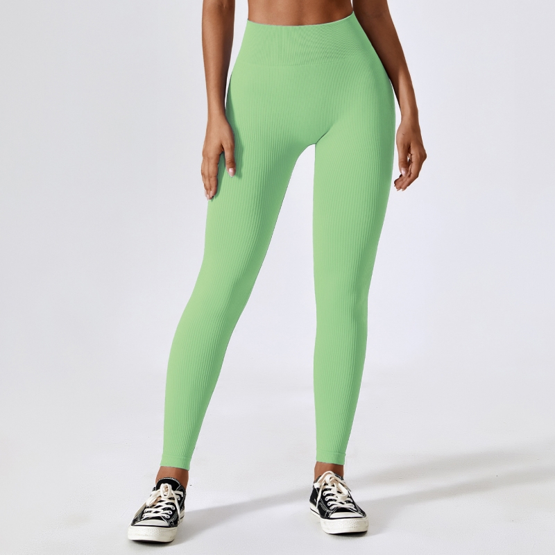 SKL-CCK7345 SEAMLESS RIBBED YOGA PANTS