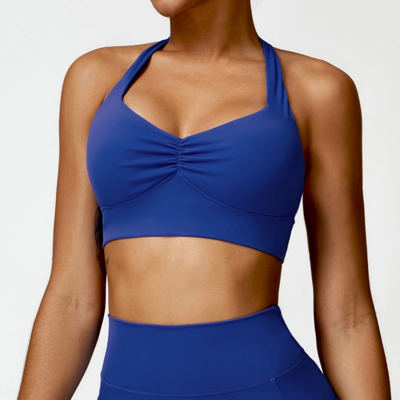 SKL-CWX8524 STRETCHY HALTER YOGA BRA