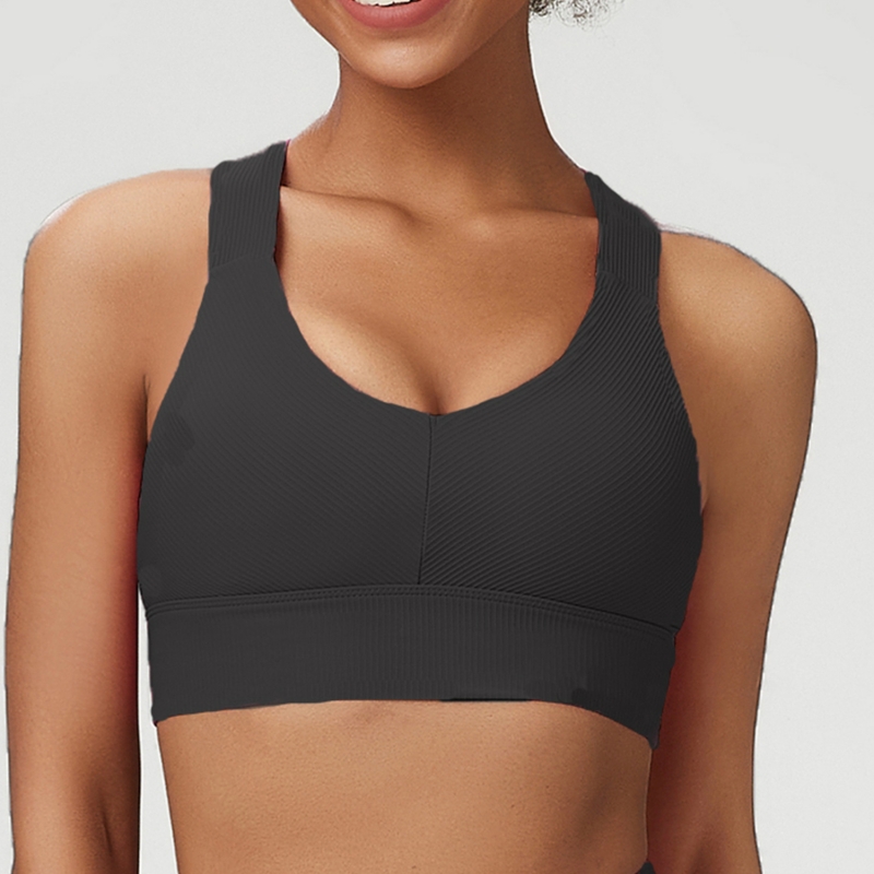 SKL-SDC137  CROSS BACK WIDE STRAPS YOGA BRA