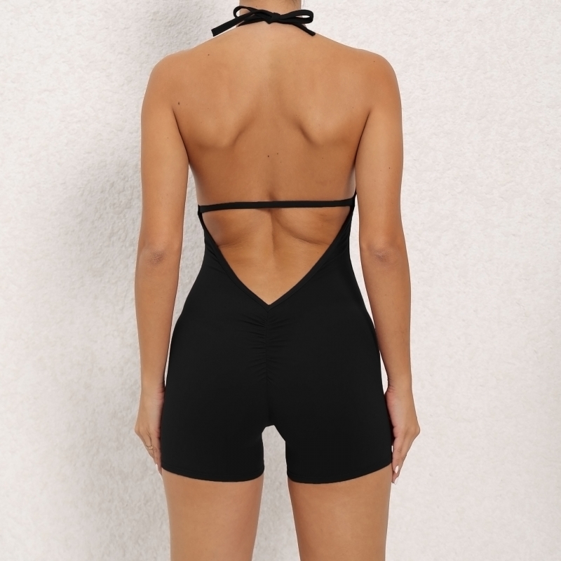 SKL-QS2283 SLEVELESS BACKLESS JUMP SUIT