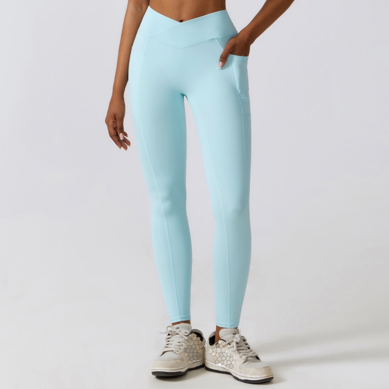 SKL-CCK8355-1 V CUT YOGA PANTS