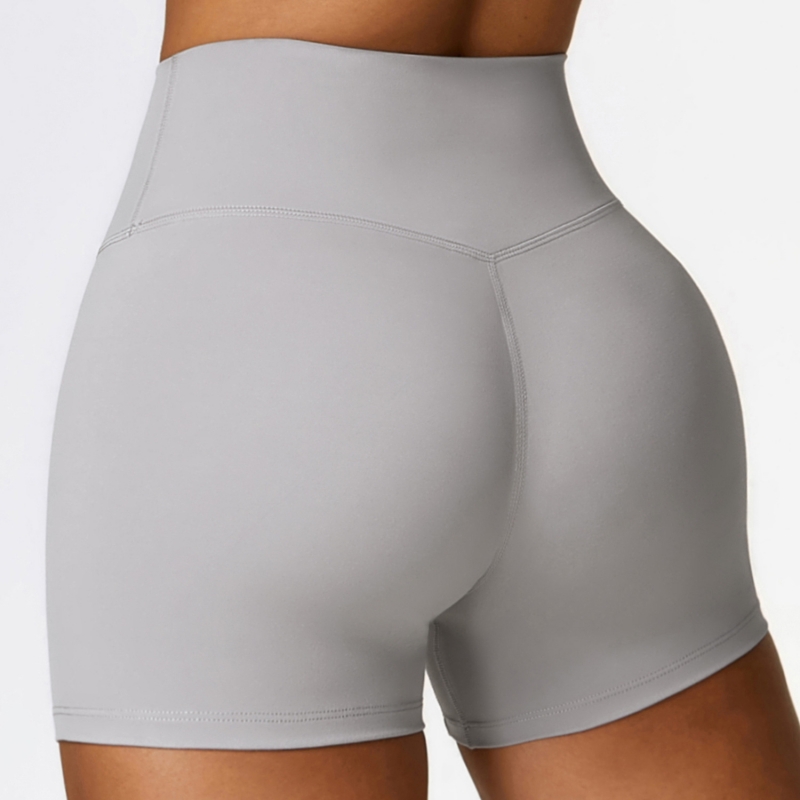 SKL-CDK8519 BRUSHED NO FRONT SEAM YOGA SHORTS