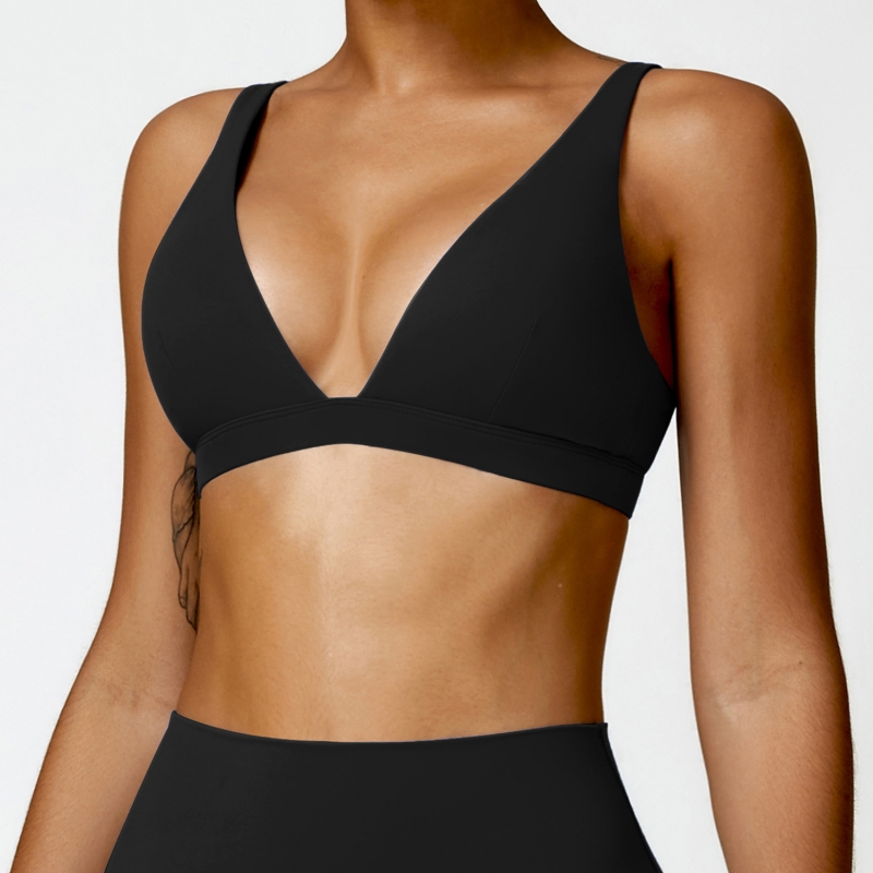 SKL-CWX8507-1 BRUSHED TRIANGLE YOGA BRA