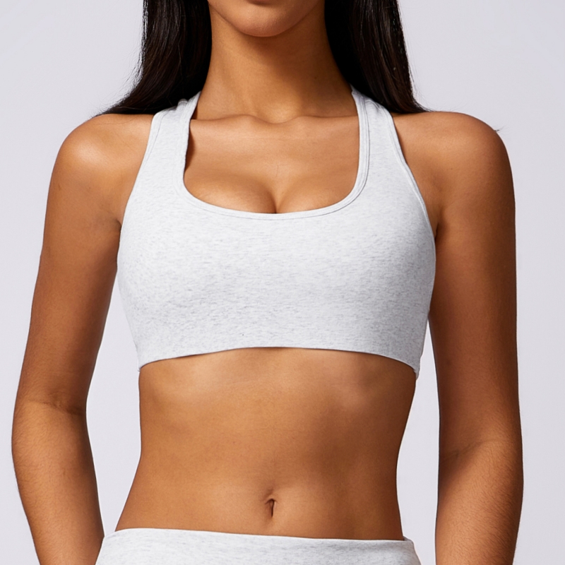 SKL-DWX8713 RIBBED RACER BACK YOGA BRA