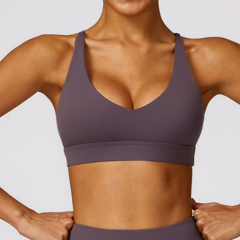 SKL-CWX8552 BRUSHED BACKLESS YOGA BRA