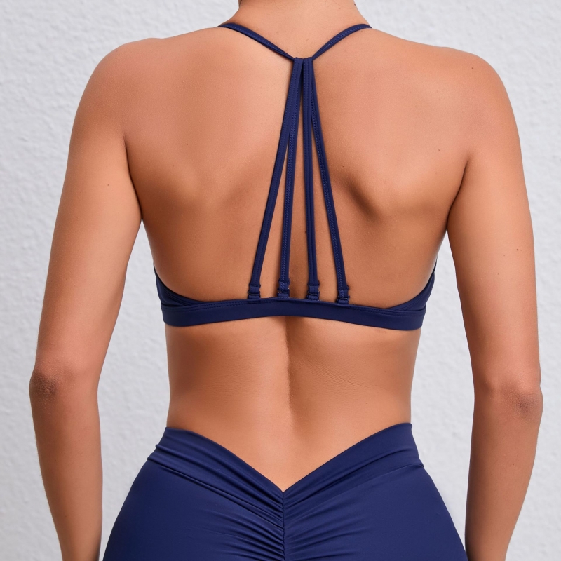 SKL-QS390307 HALTER BACKLESS YOGA BRA