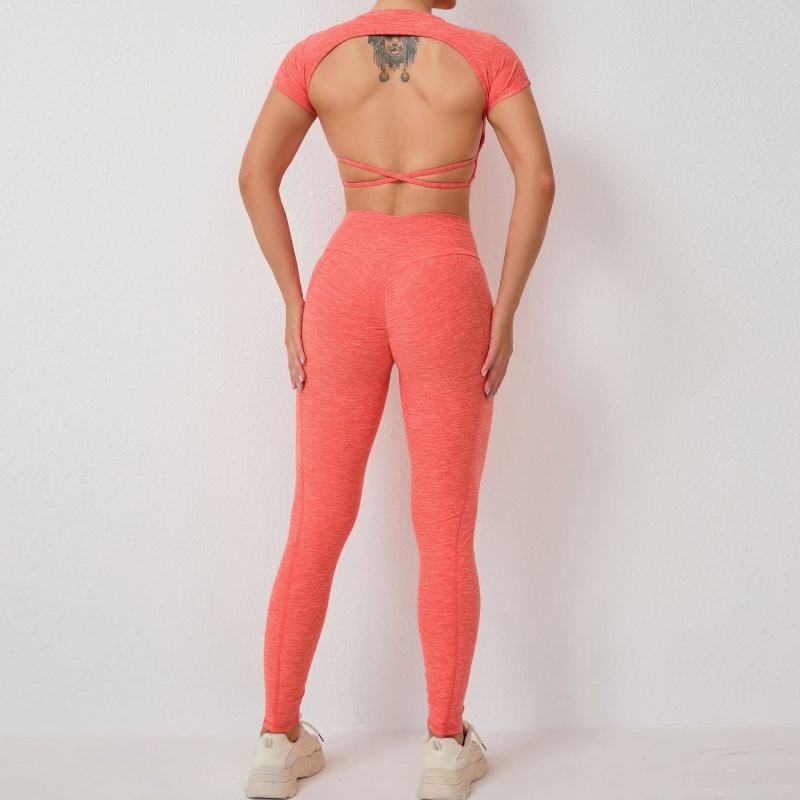 SKL-QS71240+46324 HIGH WAIST BUTT LIFT HIP YOGA SETS