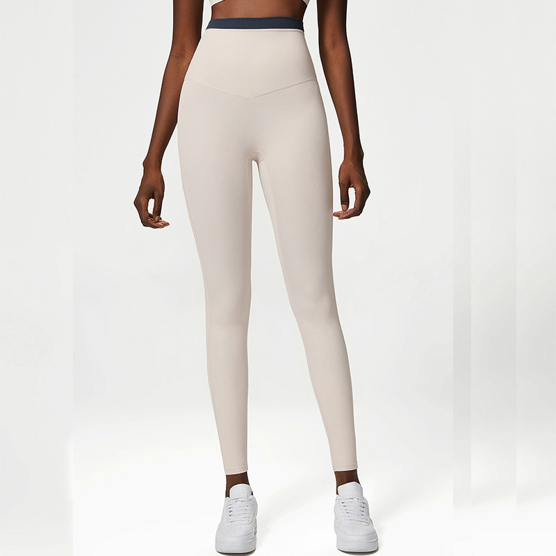 SKL-SDC131  CONTRAST COLOR SEAM YOGA PANTS