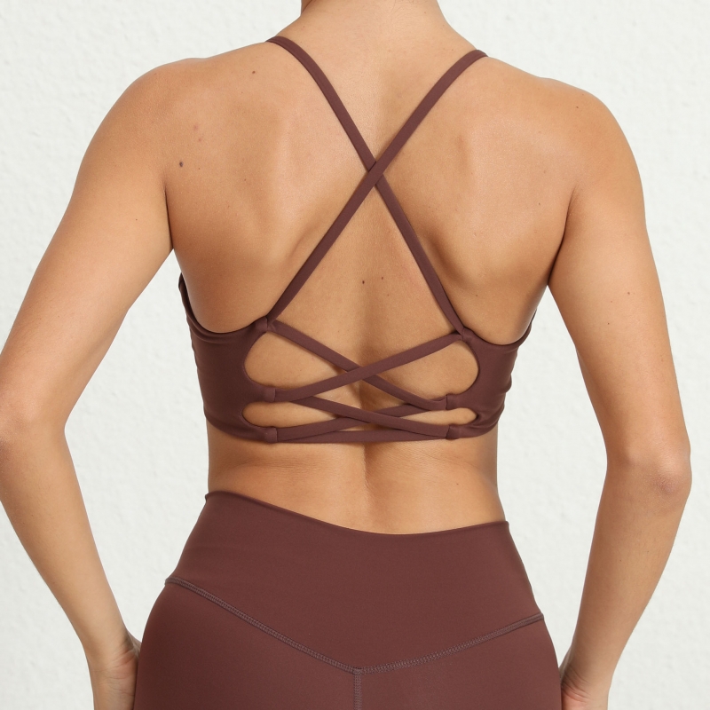 SKL-QS58300 SLEVELESS BACKLESS YOGA BRA