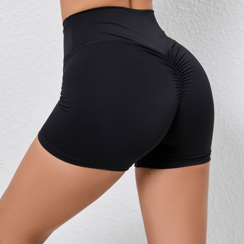 SKL-QS13772 HIGH WAIST BUTT LIFT HIP YOGA SHORTS