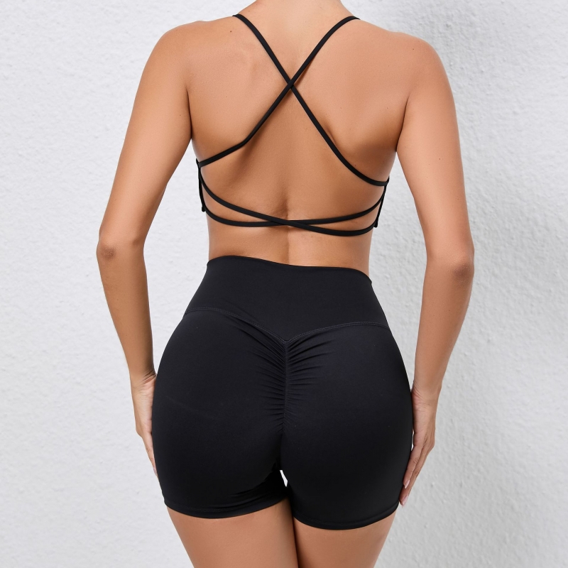 SKL-QS109167+13772 SLEVELESS BACKLESS YOGA SETS