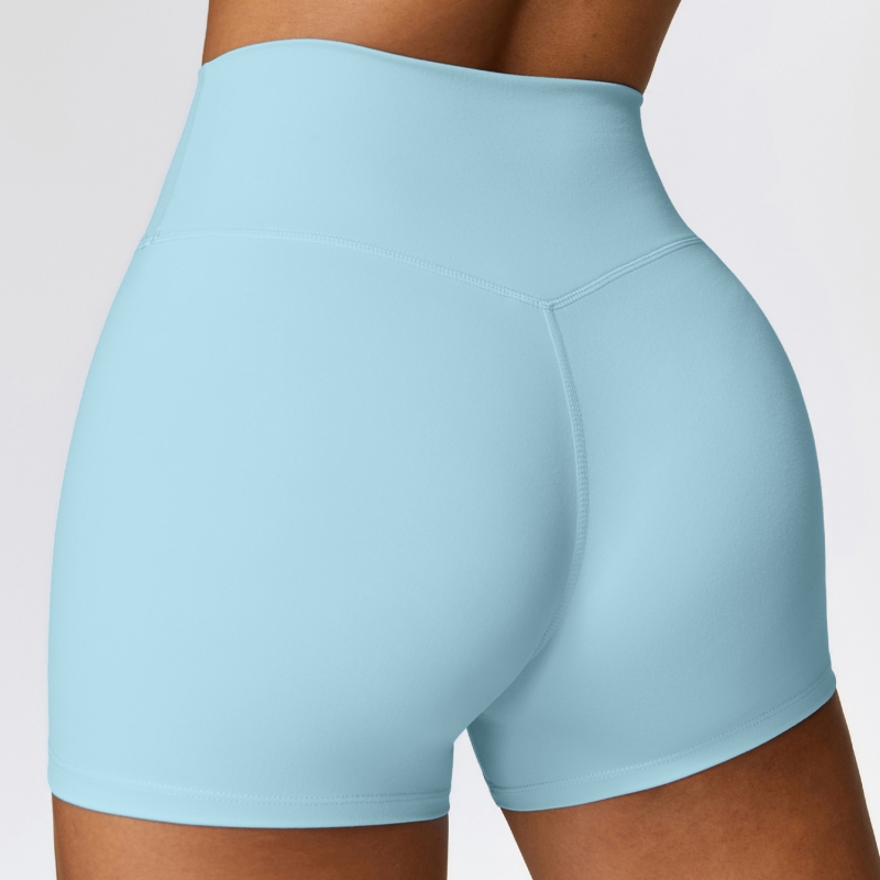 SKL-CDK8519 BRUSHED NO FRONT SEAM YOGA SHORTS