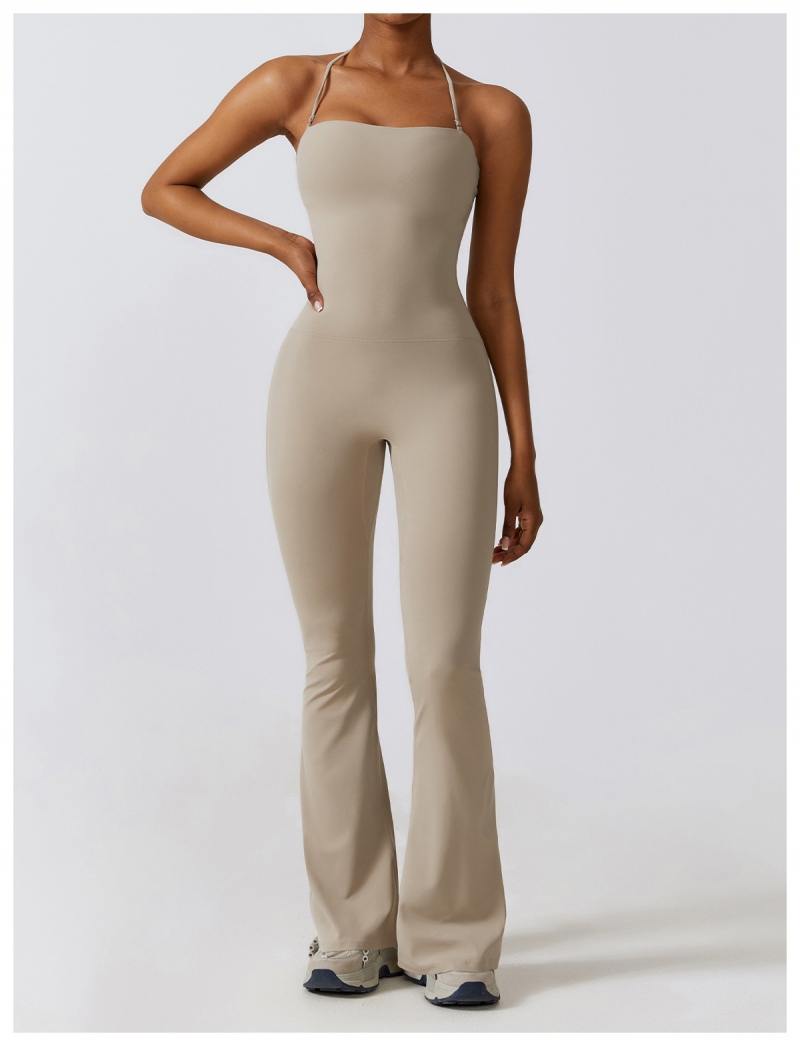 SKL-CLT8393 THIN STRAP HALTER SLEEVELESS JUMPSUIT