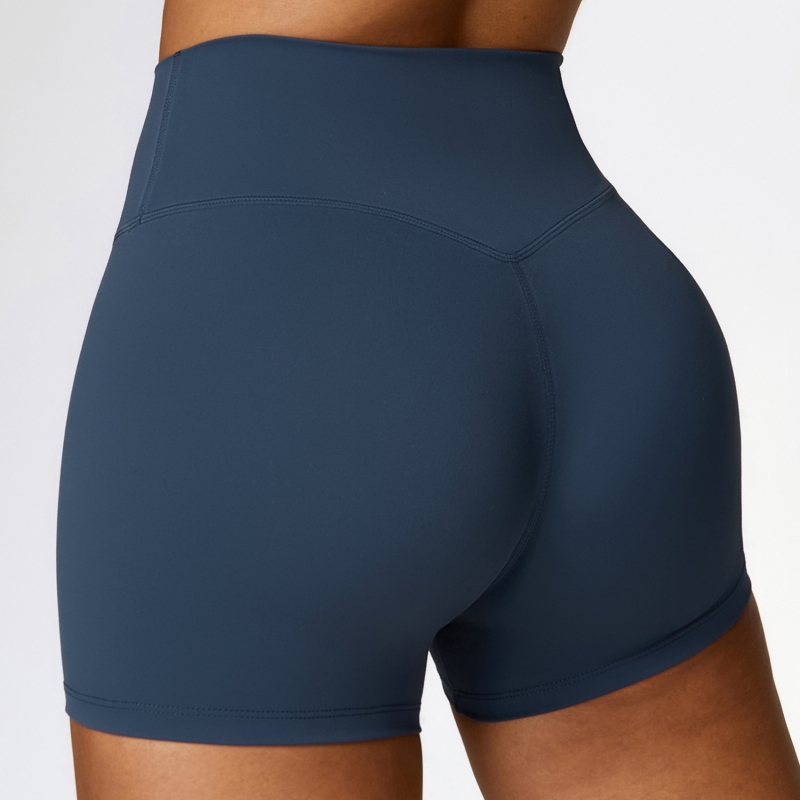 SKL-CDK8519 BRUSHED NO FRONT SEAM YOGA SHORTS