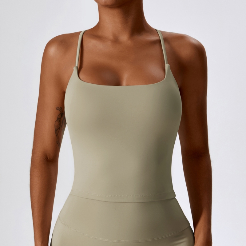 SKL-CBX8232 THIN STRAPS CROSSBACK YOGA VEST