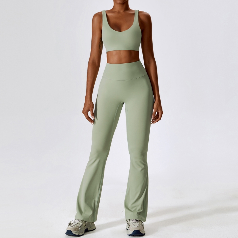 SKL-TZ8232 FLARED PANTS YOGA SET