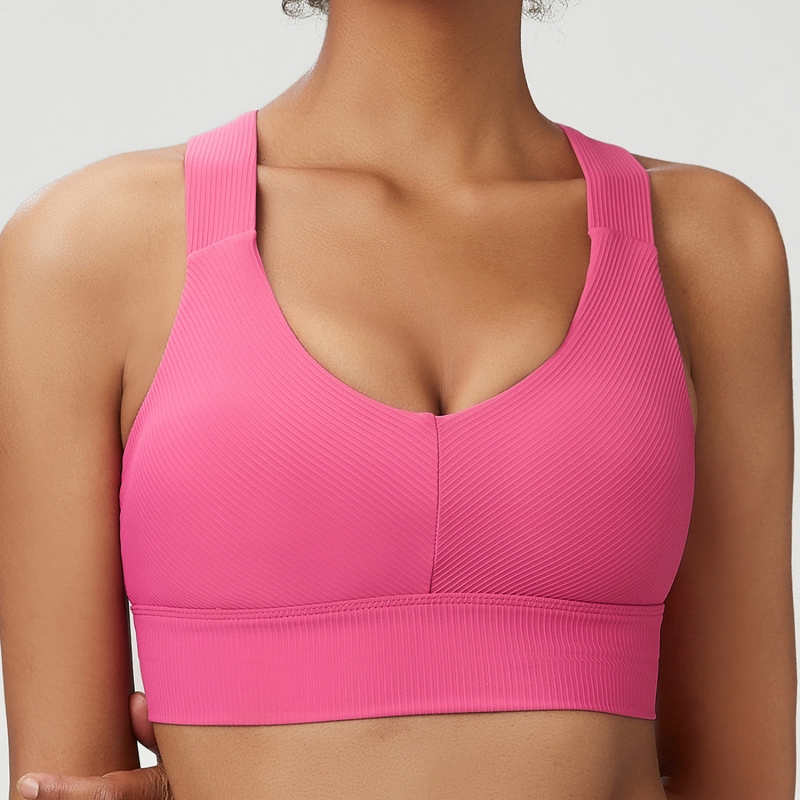 SKL-SDC137  CROSS BACK WIDE STRAPS YOGA BRA