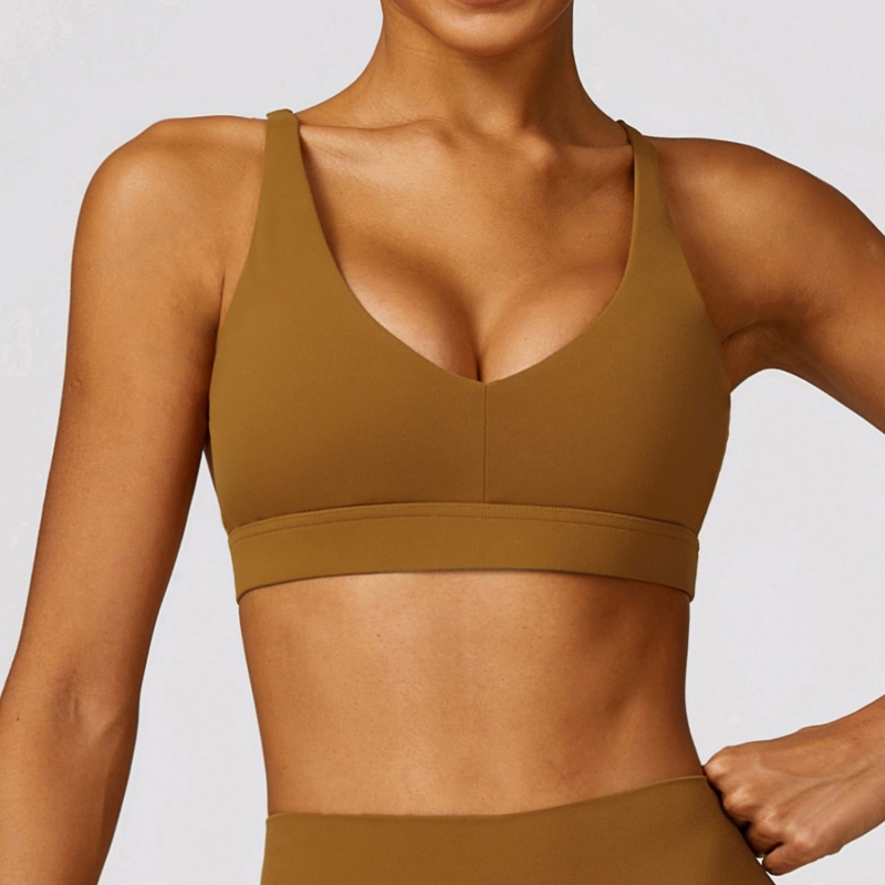 SKL-CWX8552 BRUSHED BACKLESS YOGA BRA