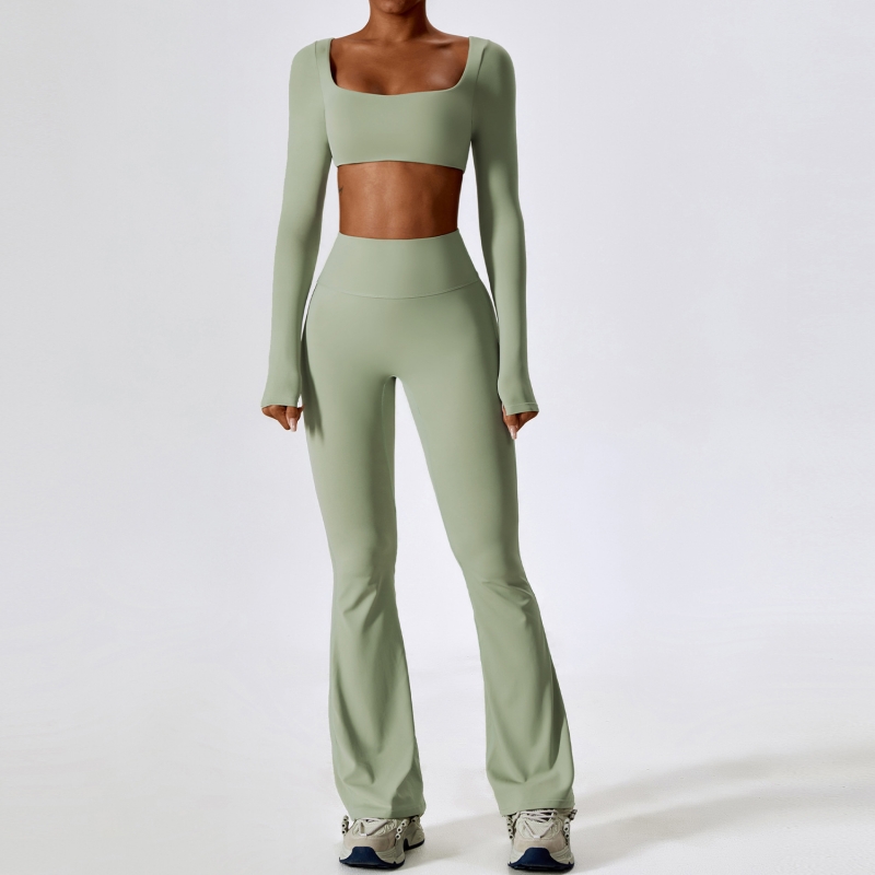 SKL-TZ8232 FLARED PANTS YOGA SET