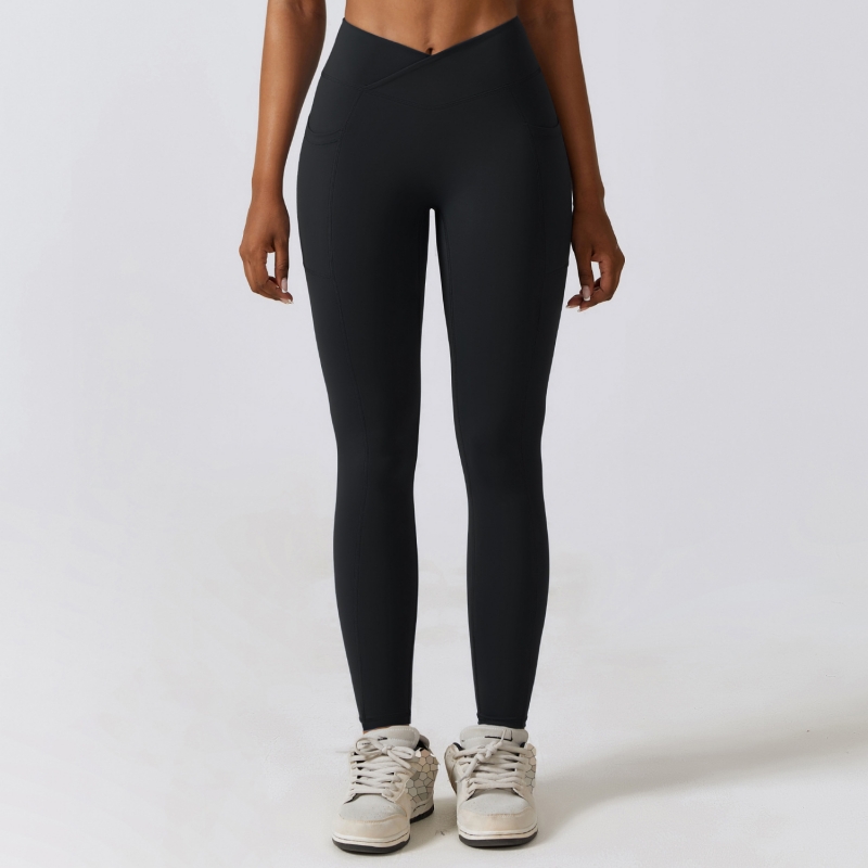 SKL-CCK8355-1 V CUT YOGA PANTS