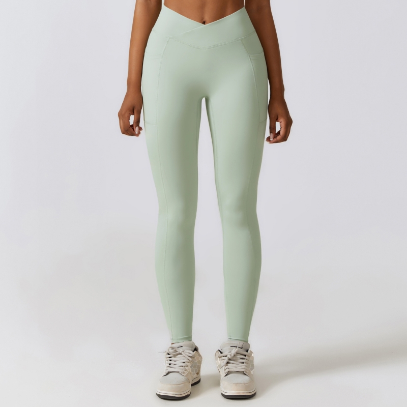 SKL-CCK8355-1 V CUT YOGA PANTS