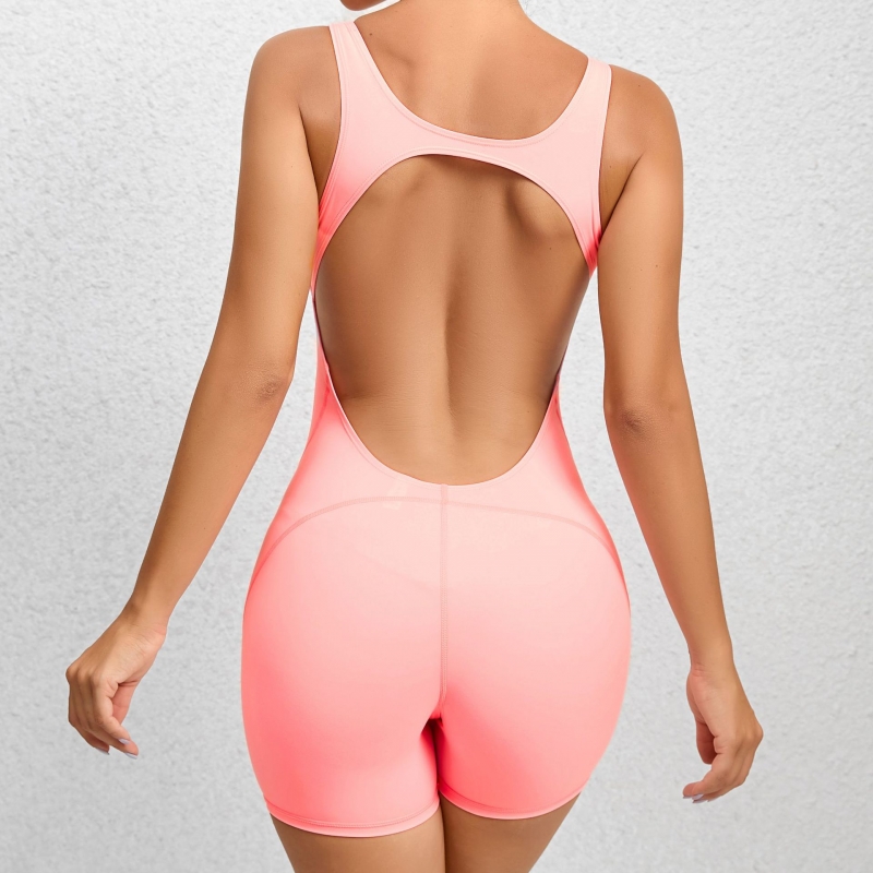 SKL-QSDV426 SLEVELESS BACKLESS JUMP SUIT