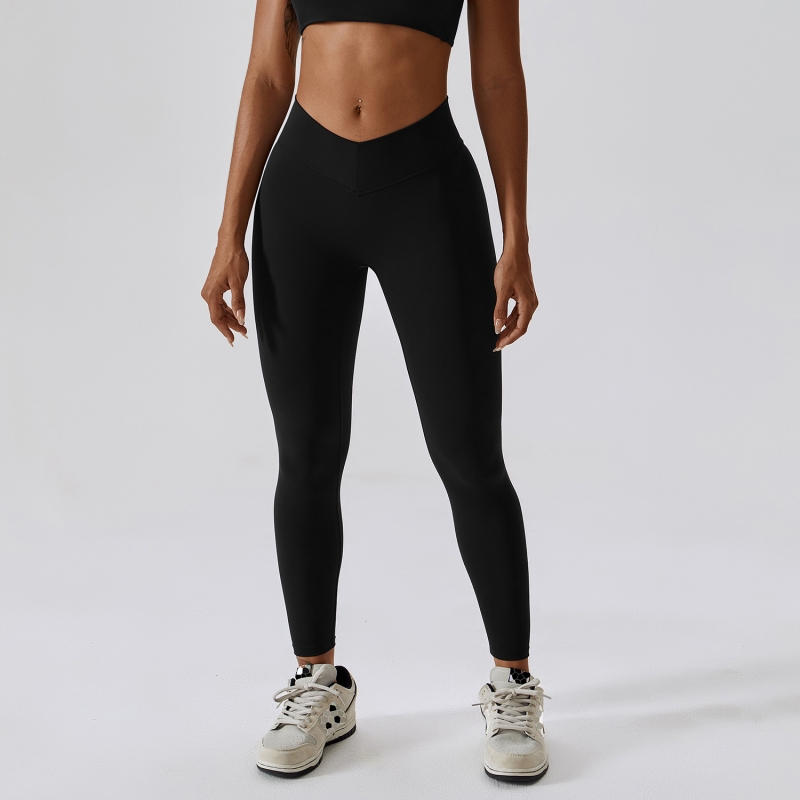 SKL-CCK8232 VWAIST SCRUNCHED YOGA PANTS