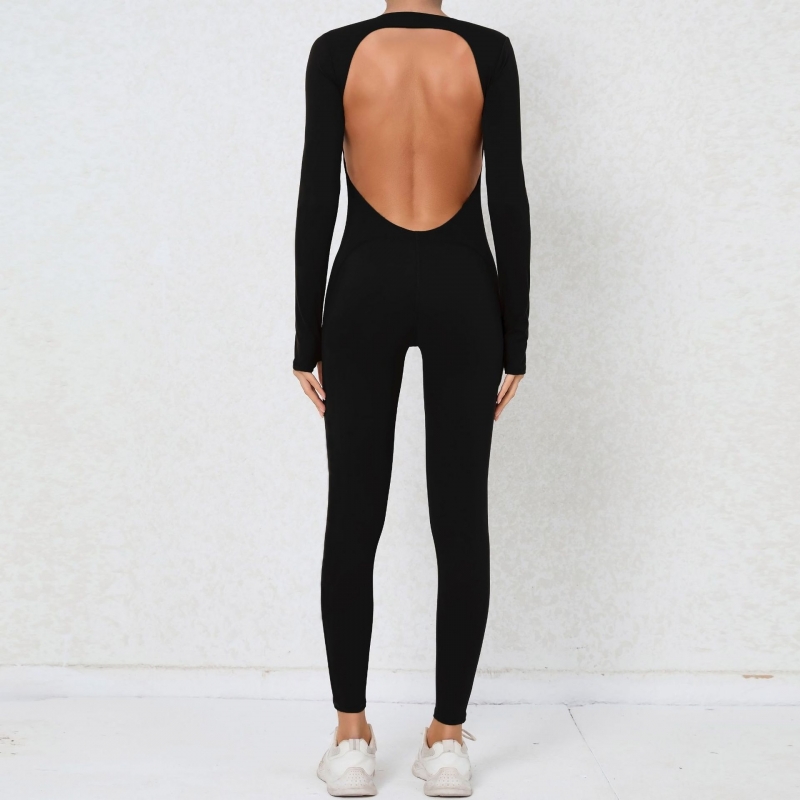 SKL-QS12270 LONG SLEVE BACKLESS JUMP SUIT