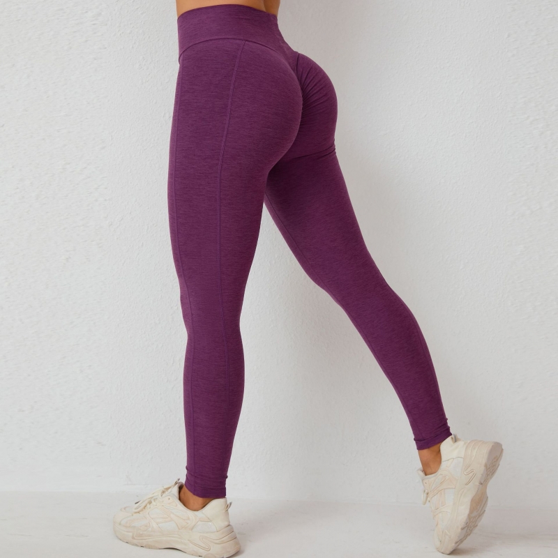 SKL-QS46324 HIGH WAIST BUTT LIFT HIP YOGA PANTS