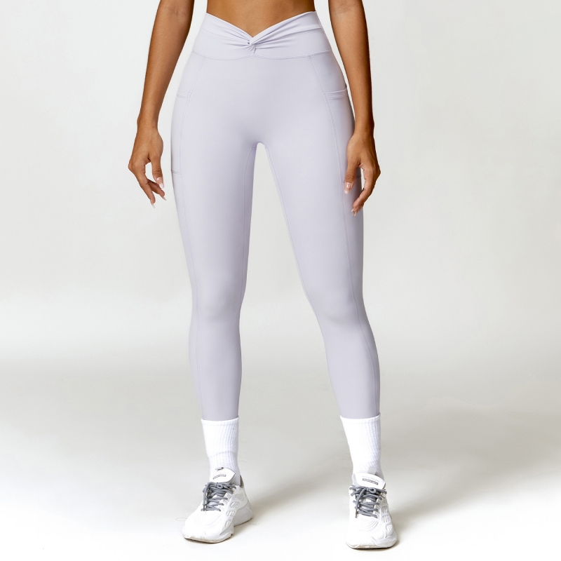 SKL-CCK8528-1 TWIST WAIST FLARE YOGA PANTS