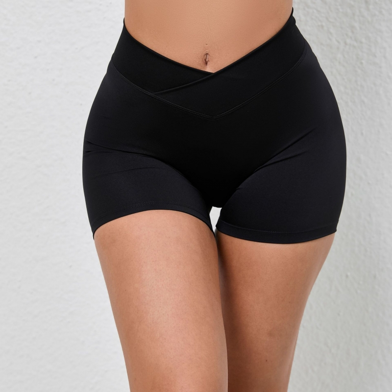 SKL-QS1819 HIGH WAIST BUTT LIFT HIP YOGA SHORTS