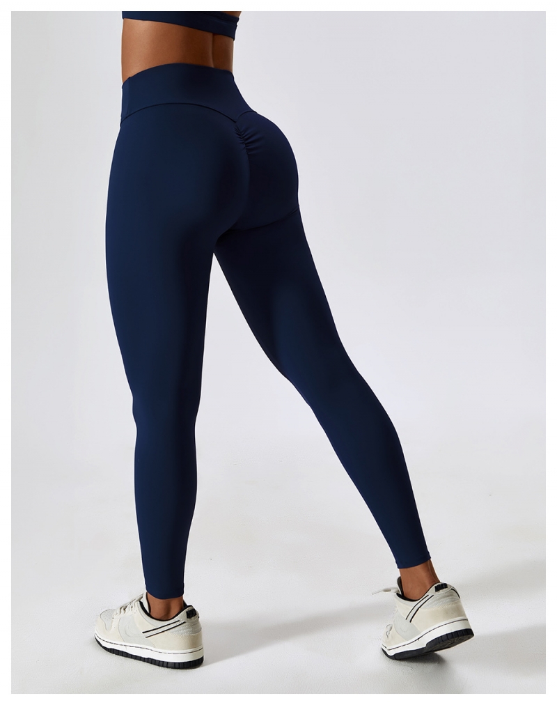 SKL-CCK8120 SEAMLESS PLEATED YOGA PANTS