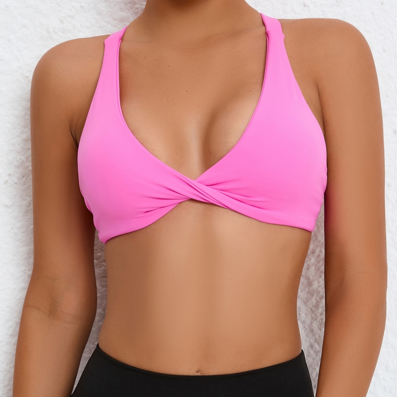 SKL-QS109442 CRISS CROSS BACKLESS YOGA BRA