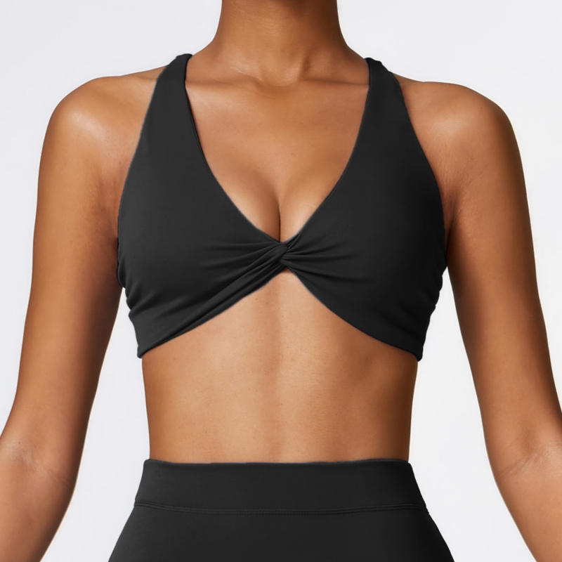 SKL-CWX8449 BRUSHED CROSS BACK YOGA BRA