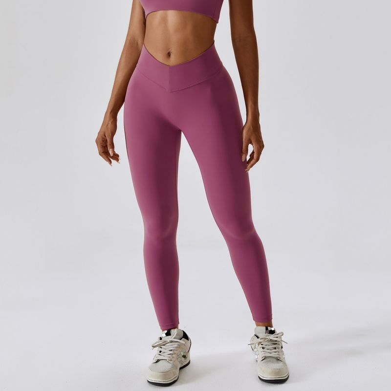 SKL-CCK8232 VWAIST SCRUNCHED YOGA PANTS