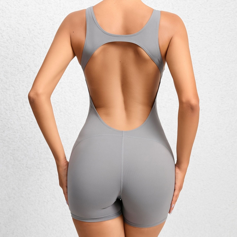 SKL-QSDV426 SLEVELESS BACKLESS JUMP SUIT